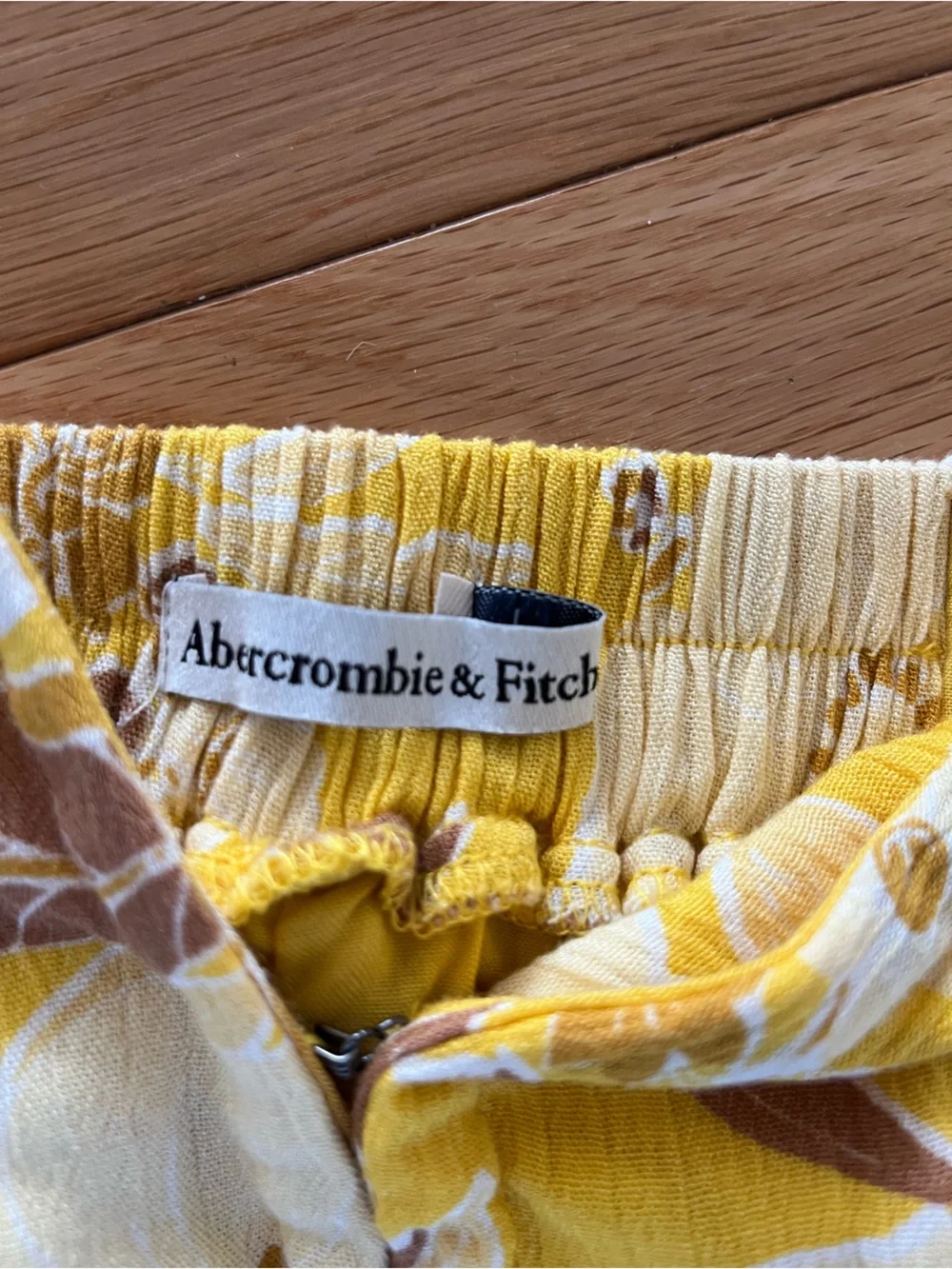 Abercrombie Yellow Floral Maxi Dress SMALL TALL
